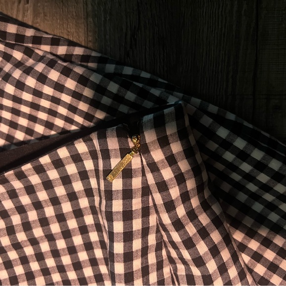 Ralph Lauren Black and White Gingham Pencil Skirt - Picture 3 of 4